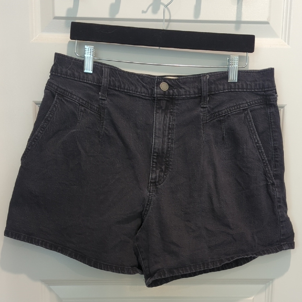 Universal Thread Black Jean Shorts Relaxed Mid-Length